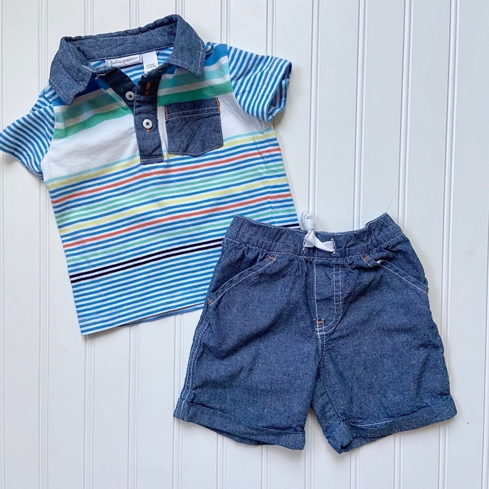 •First Impressions• polo/short set